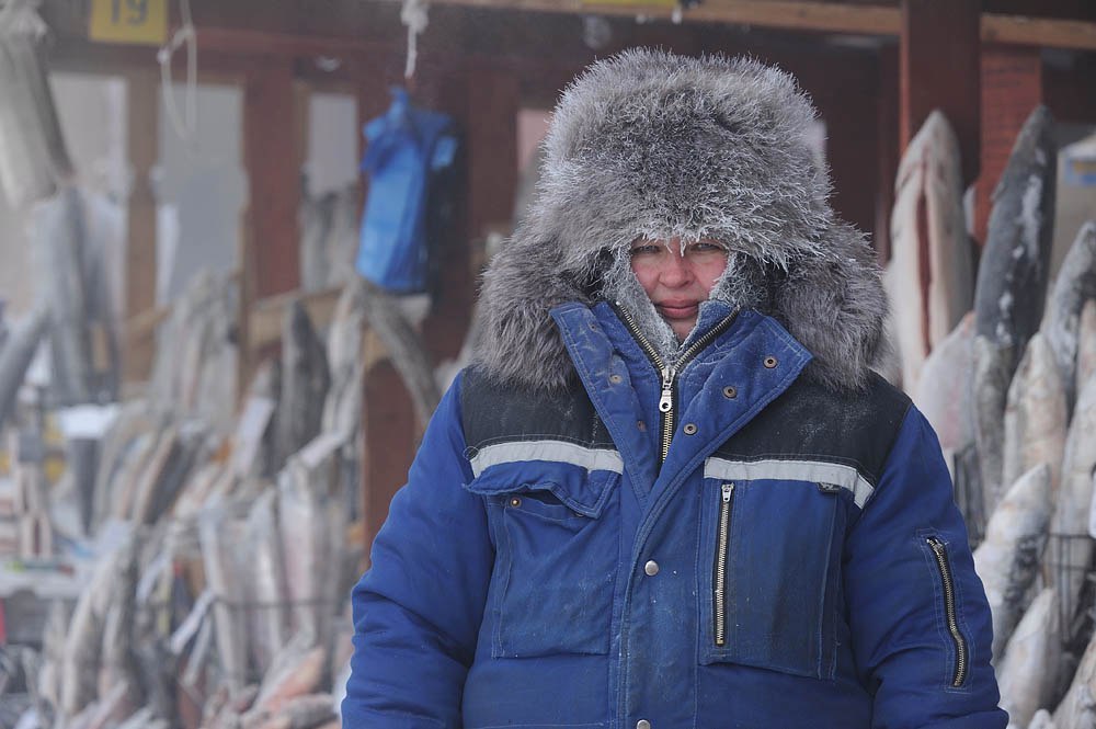 Вот так в Якутии быстро покрываешься инеем - Якутия, Зима, Длиннопост