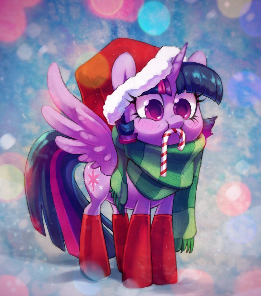 A Holiday Twi - My little pony, Twilight sparkle, Drawing, Celebi-Yoshi