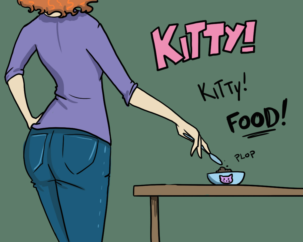 Kuuuuuuuuuuuuuuuuuuuuuuuuuuuuuuuuuuuuuuuu! - Comics, GIF, cat, Longpost, GIF with background