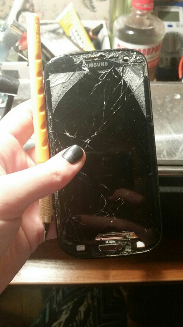 Samsung Galaxy S3 glass replacement - My, Repair of equipment, Repairers Community, Hobby, Longpost