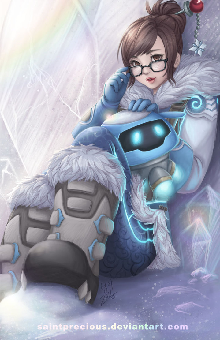 Evil needs a rest too - Blizzard, Overwatch, Mei, Art