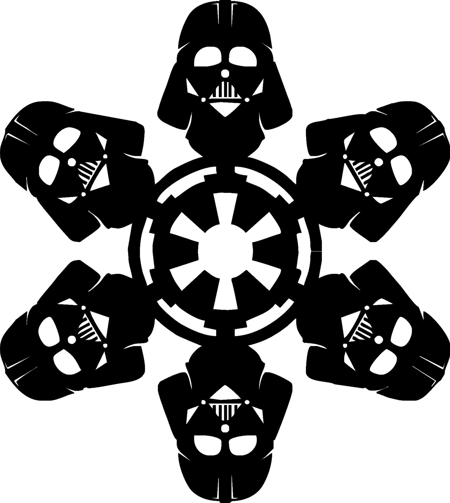 Snowflakes - Yoda, Vladimir Putin, Darth vader, Longpost, Star Wars stormtrooper, Snowflake, Pattern, Sample, Design, , New Year