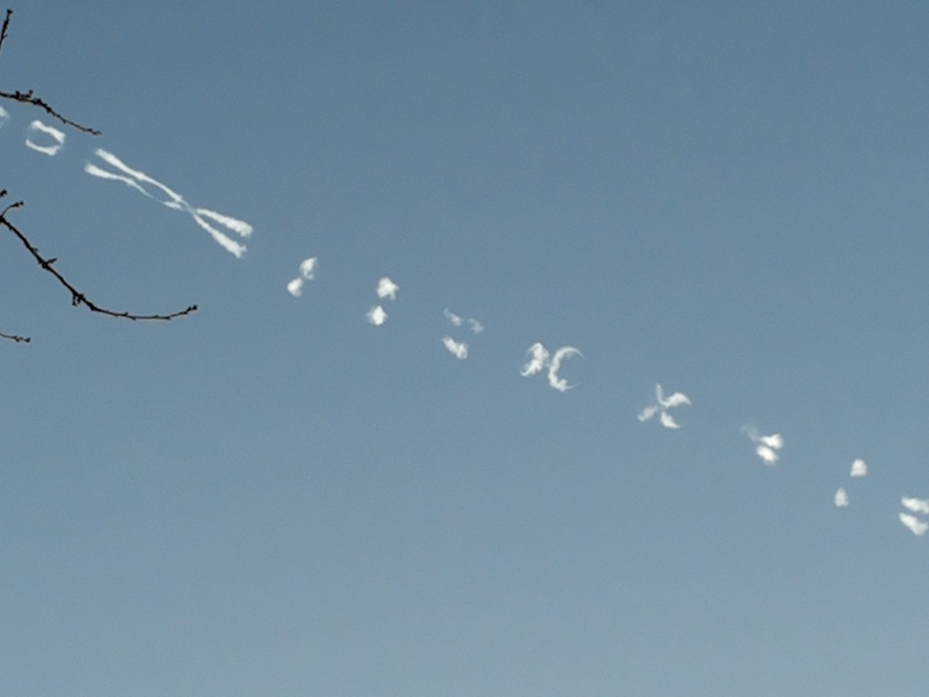 Celestial Chromosomes - Airplane, Track, Sky, Chromosomes