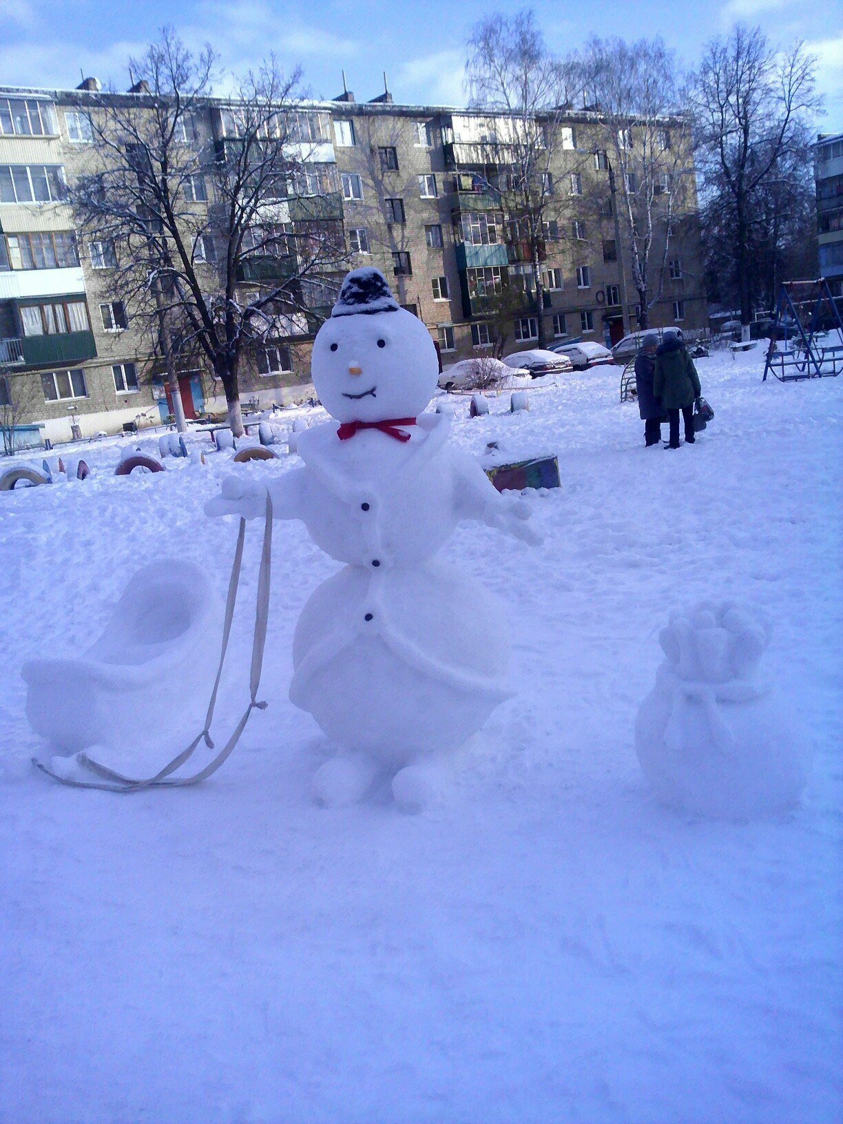 snowman gentleman - snowman, Winter, Craftsmen, In contact with