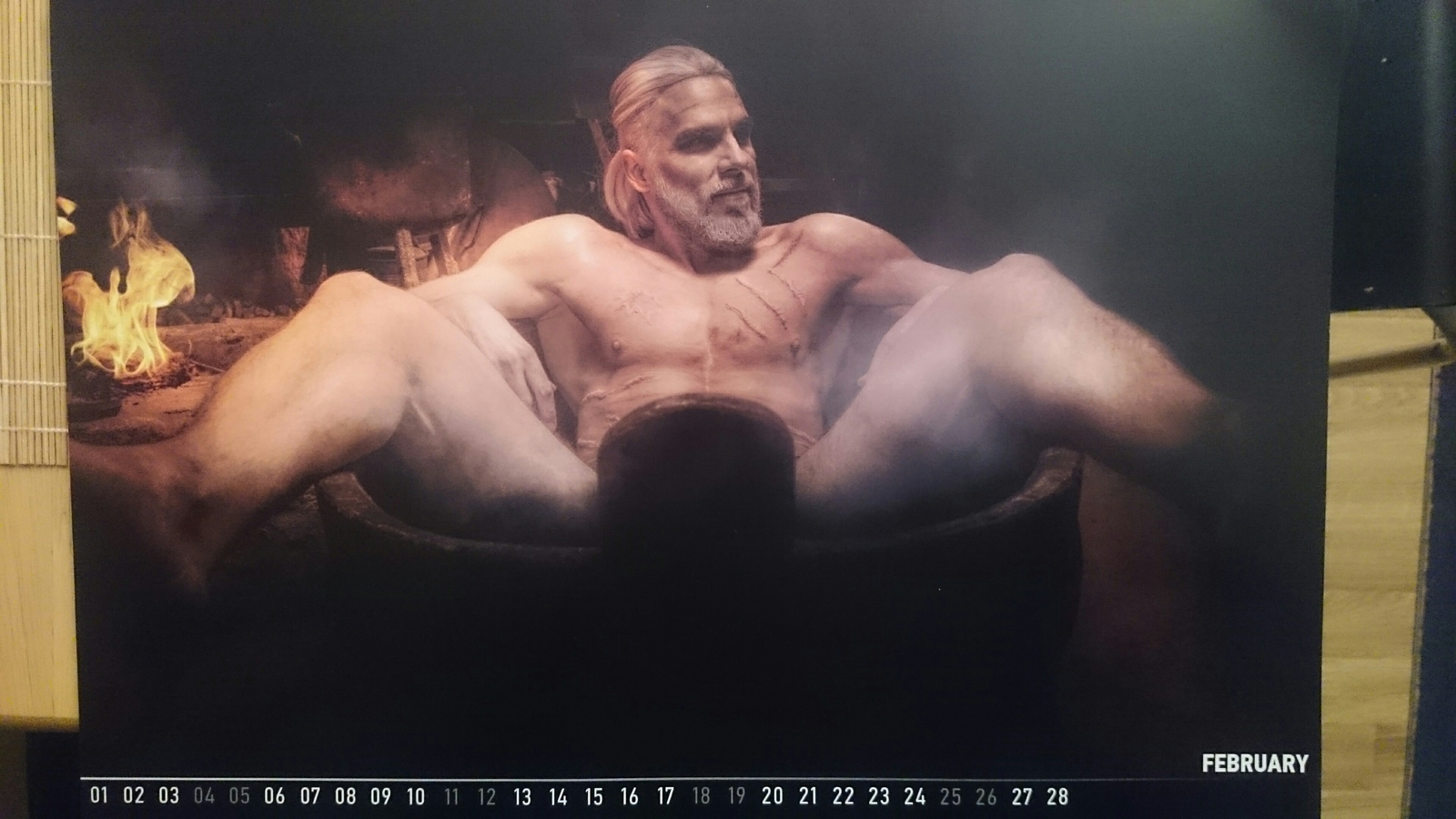 The Witcher, the contents of the official calendar for 2017 - NSFW, My, Cosplay, Geralt of Rivia, The Witcher 3: Wild Hunt, The calendar, Longpost