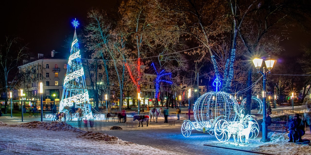 New Year's PSKOV :) - Pskov, New Year, Christmas trees, Tangerines, , , Longpost