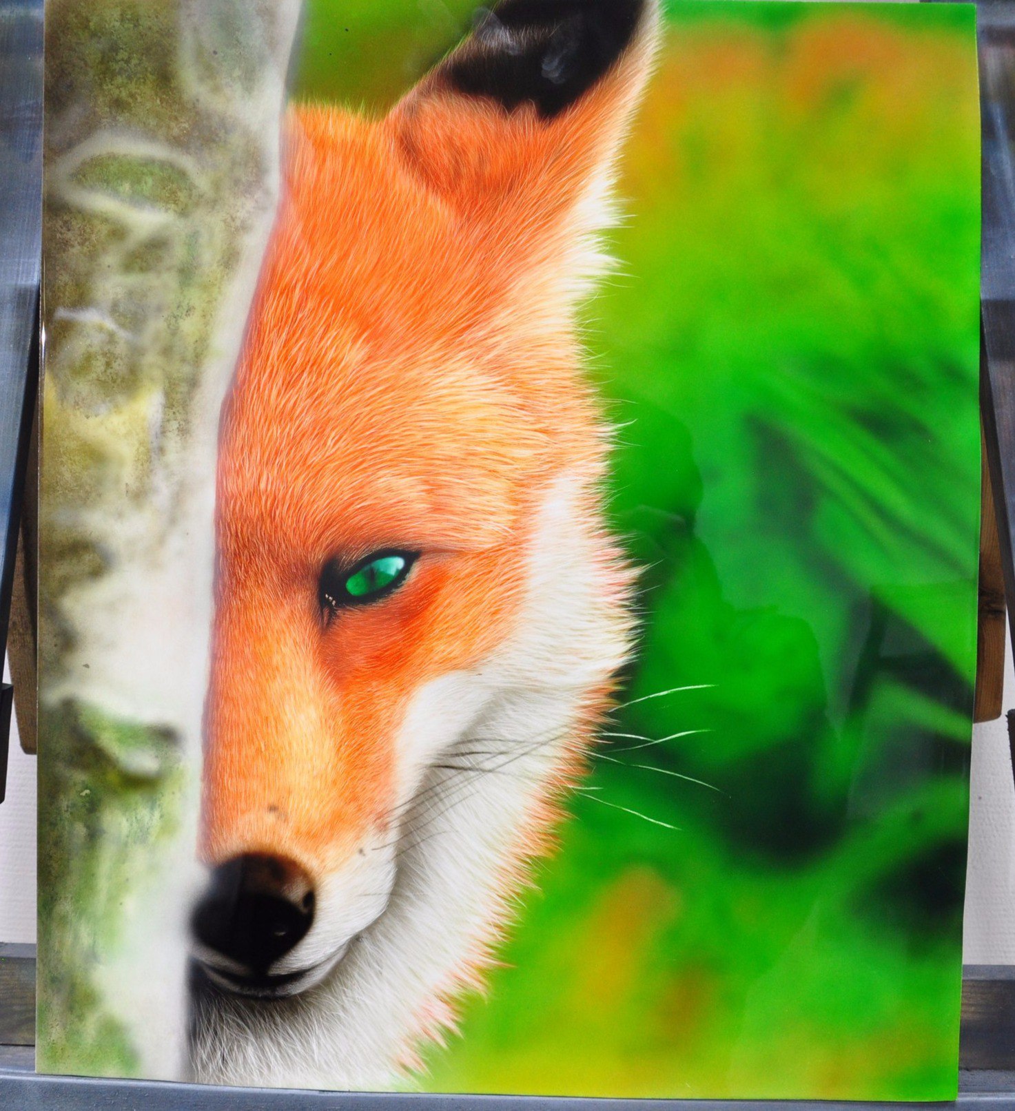 Chanterelle) - My, Fox, Airbrushing