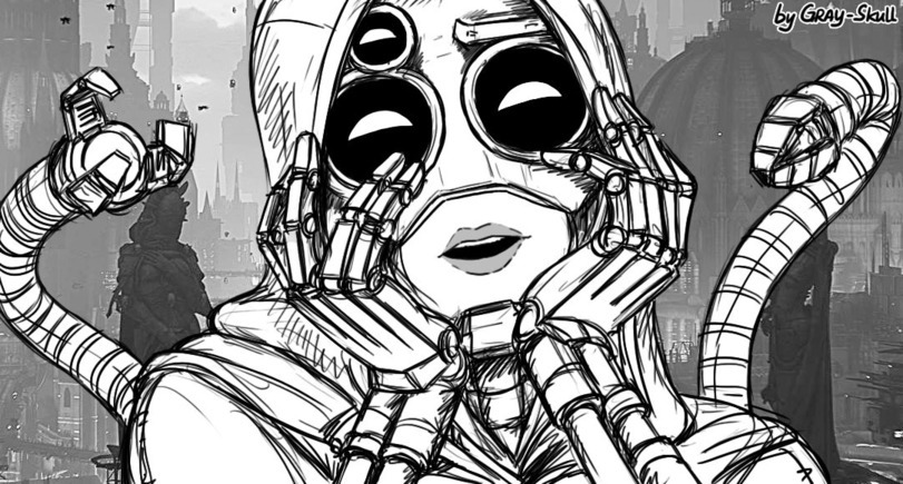 Your face when he brought you a canister of rare imperial oil. - , Warhammer 40k, Adeptus Mechanicus, Wh humor, Imperium, Commissioner Rivel, Wh other, Gray-skull, Comics