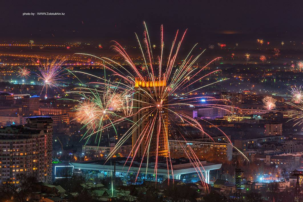 New Year's Almaty - Almaty, New Year, Fireworks, Longpost