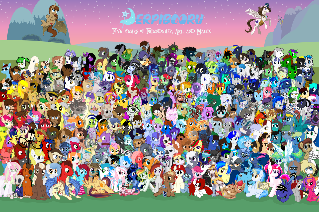 Meanwhile, Derpibura turned five years old - My little pony, 