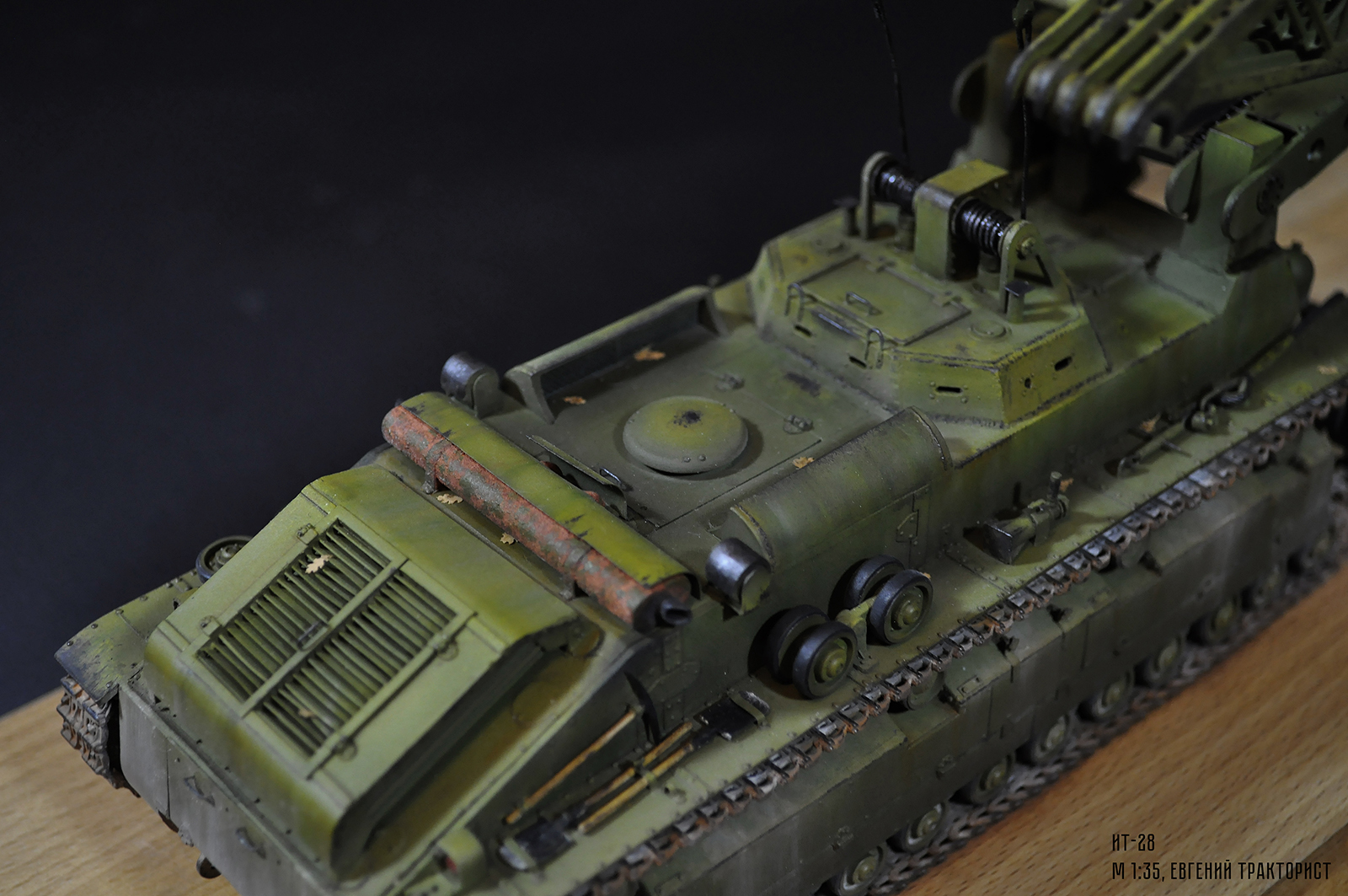 IT-28 (engineering tank) - part 2 - My, , Modeling, Tanks, Longpost, T-28, the USSR