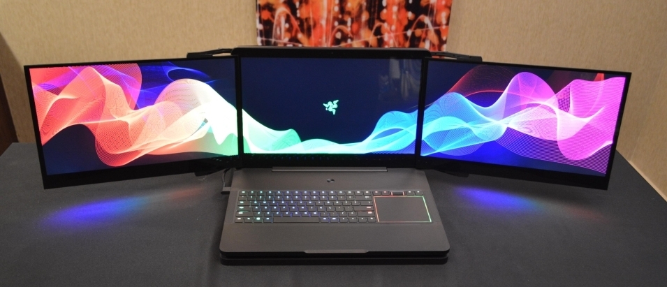 Razer unveils triple-monitor laptop at CES 2017 - Notebook, CES, Razor, Technologies