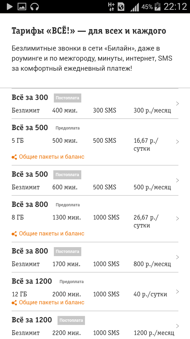 Oiwei Internet or again about beeline. - My, Beeline, Internet, Rates, Competition, Bombanulo, Longpost