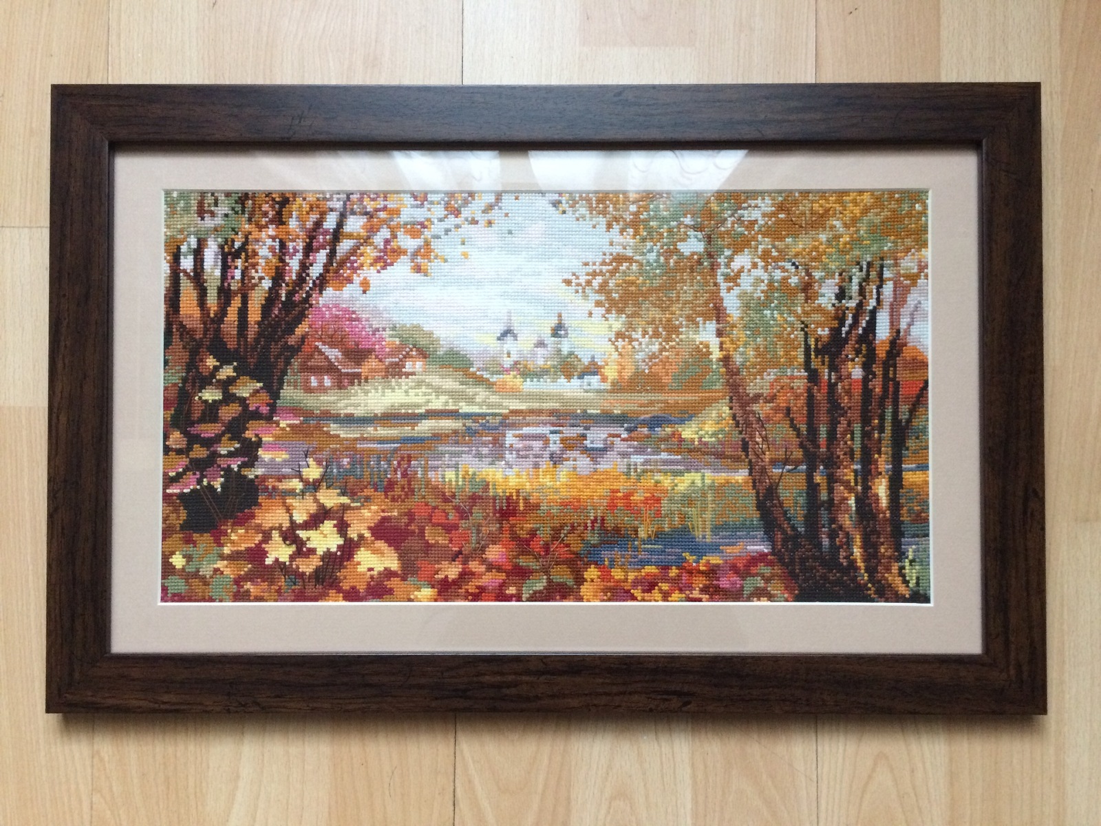 long autumn - My, Cross-stitch, Autumn, Embroidery