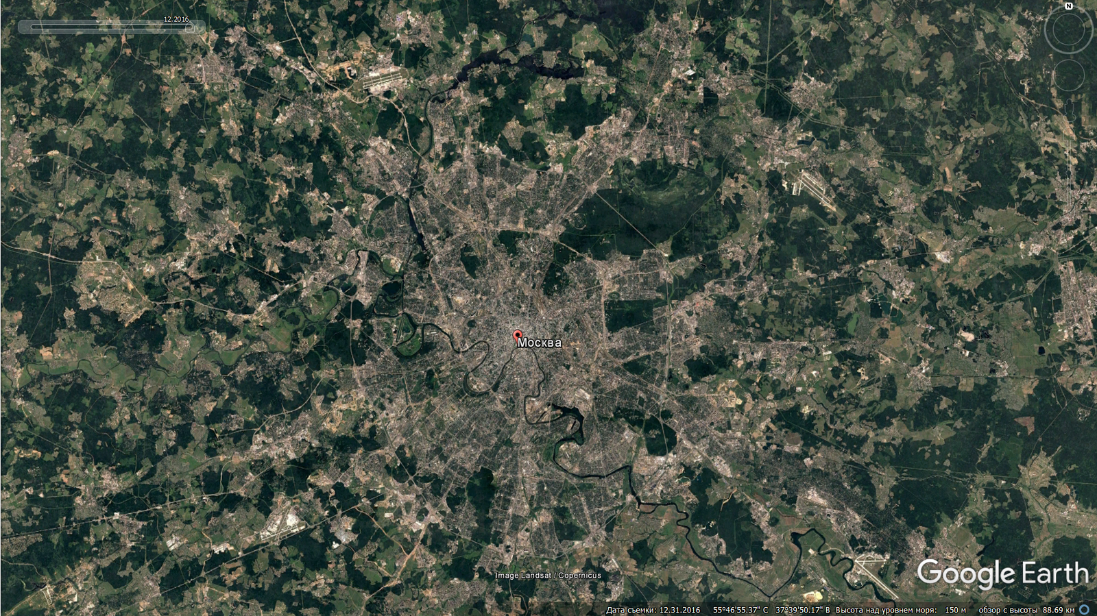 How cities have changed. - Google earth, Town, , Longpost