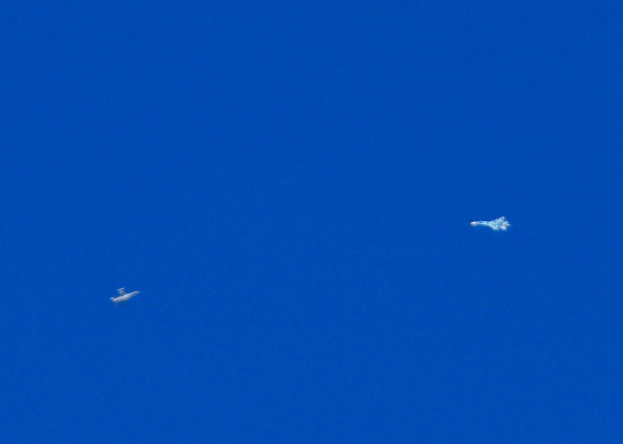 Photos of training battles of the Su-27 with the F-16, taken in November 2016, near the Nellis airbase in the United States. - Aviation of the Russian Federation, Aviation, Su-27, f-16, Airplane, Longpost