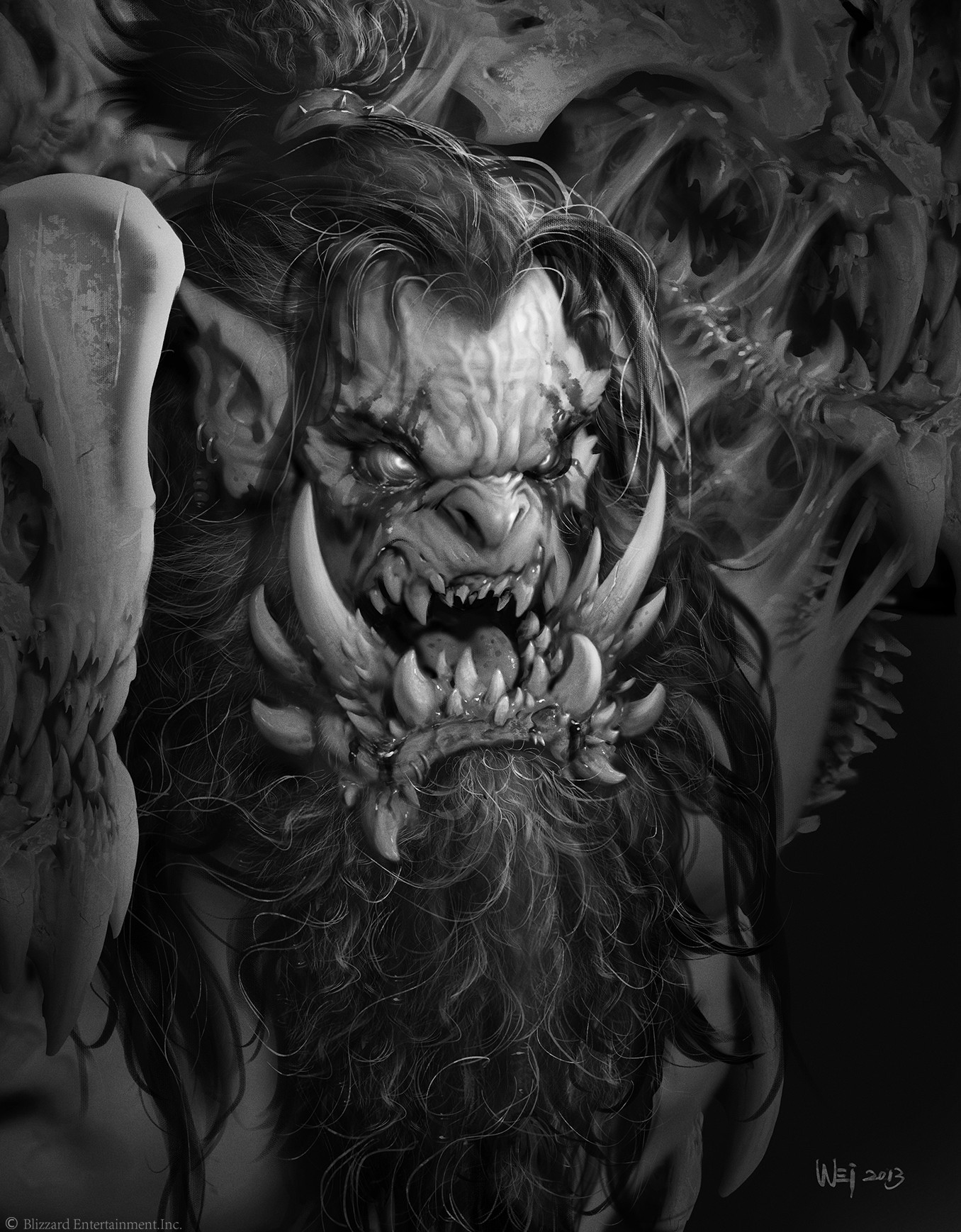 Warcraft movie concept art by artist Wei Wang - NSFW, Warcraft, Art, Concept Art, Warcraft movie, Longpost