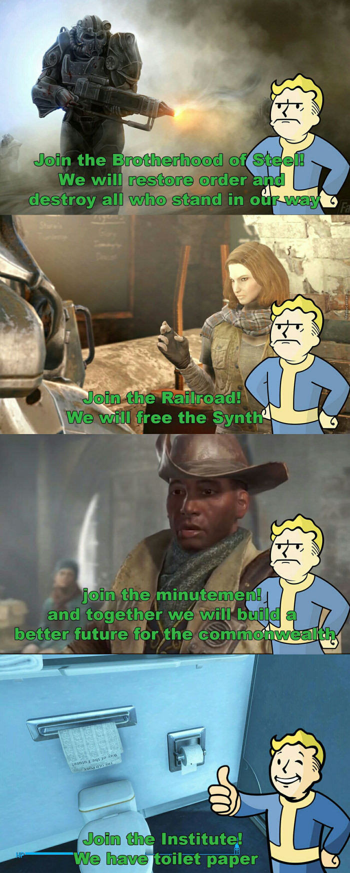 Значит Институт, да? - 9GAG, Не мое, Игры, Fallout, Выбор, Длиннопост