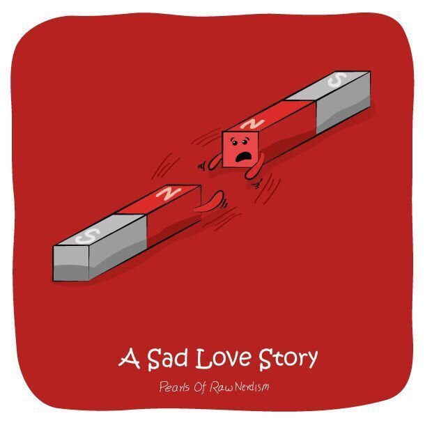 The saddest love story - Magnet, Love story, Magnetic pole