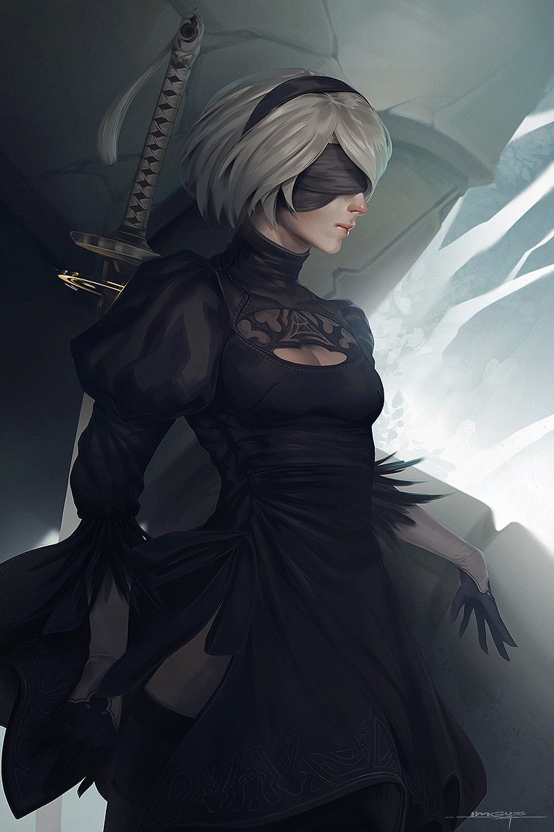 YoRHa No.2 Type B - NSFW, Yorha unit No 2 type B, Images, Art, Anime, Longpost