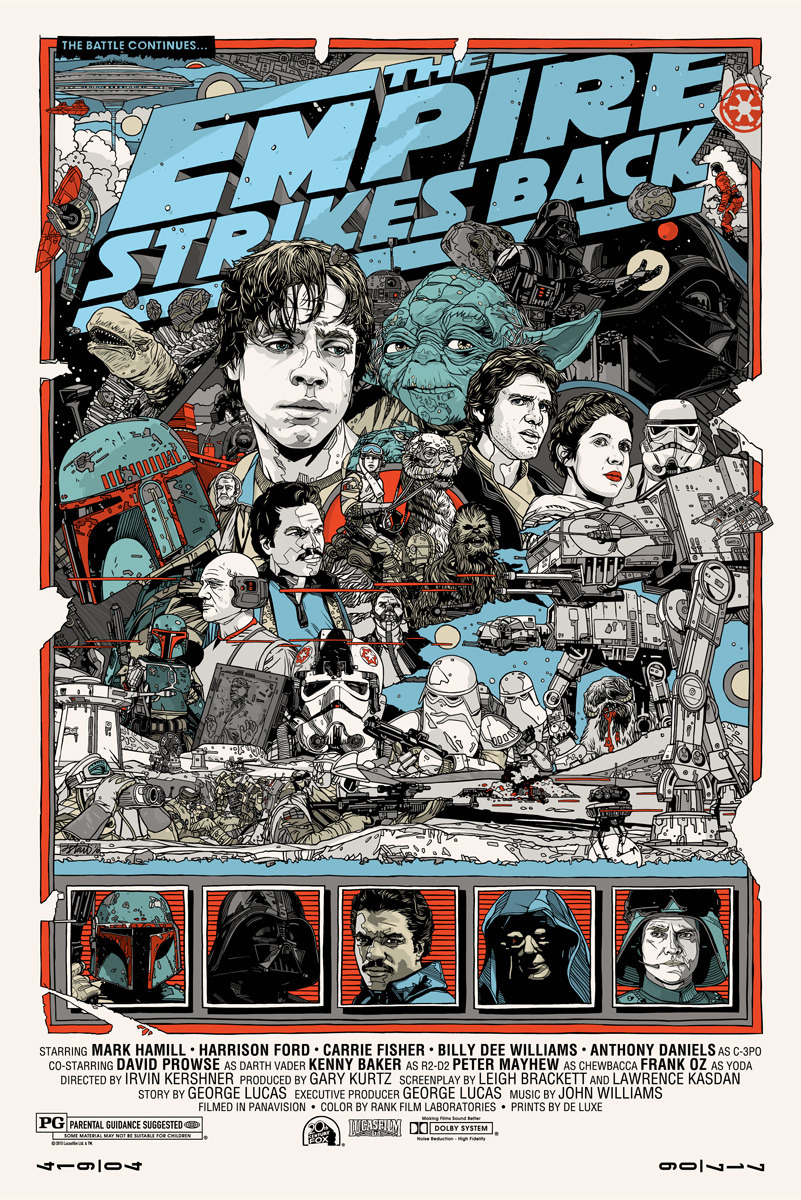 Постеры  #яумамыкиноман - Tyler Stout, Арт, Графика, Киноарт, Star Wars, Marvel, Фильмы, Художник, Длиннопост