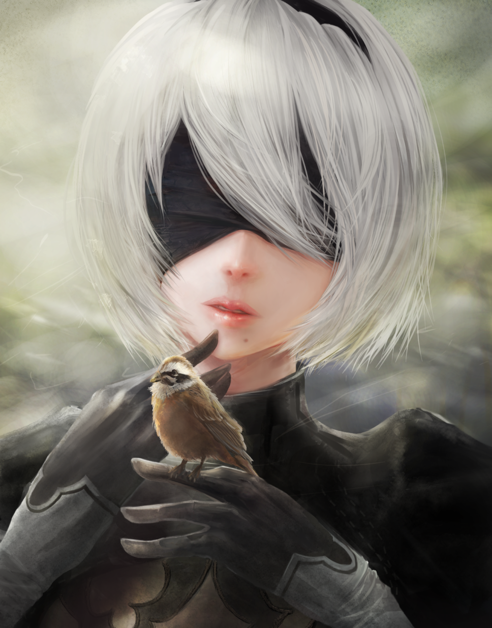 NieR: Automata - NIER Automata, Yorha unit No 2 type B, Art, Not anime, Anime art