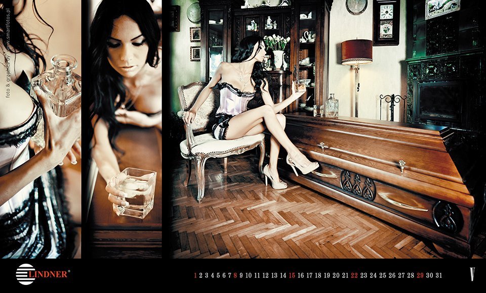 Erotic calendars with coffins - NSFW, Girls, Coffin, The calendar, Longpost