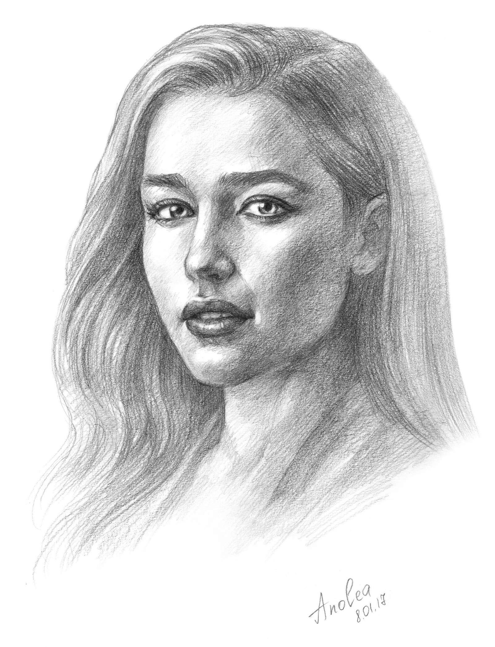 Emilia Clarke - My, Drawing, Portrait, Emilia Clarke, My