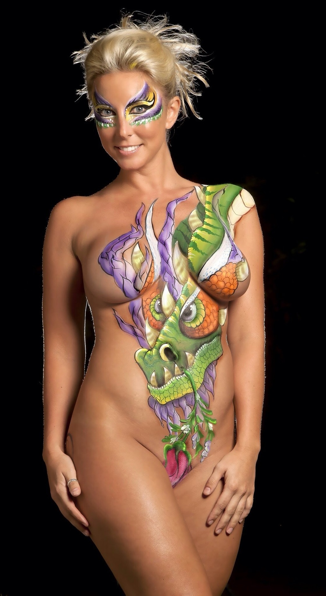 I want spring - NSFW, Erotic, Bodypainting, Longpost