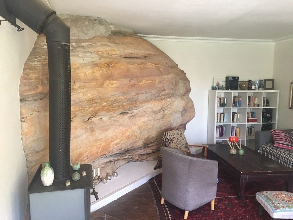 My room is built around a large sand stone - Cosiness, A rock, Interior, Interesting