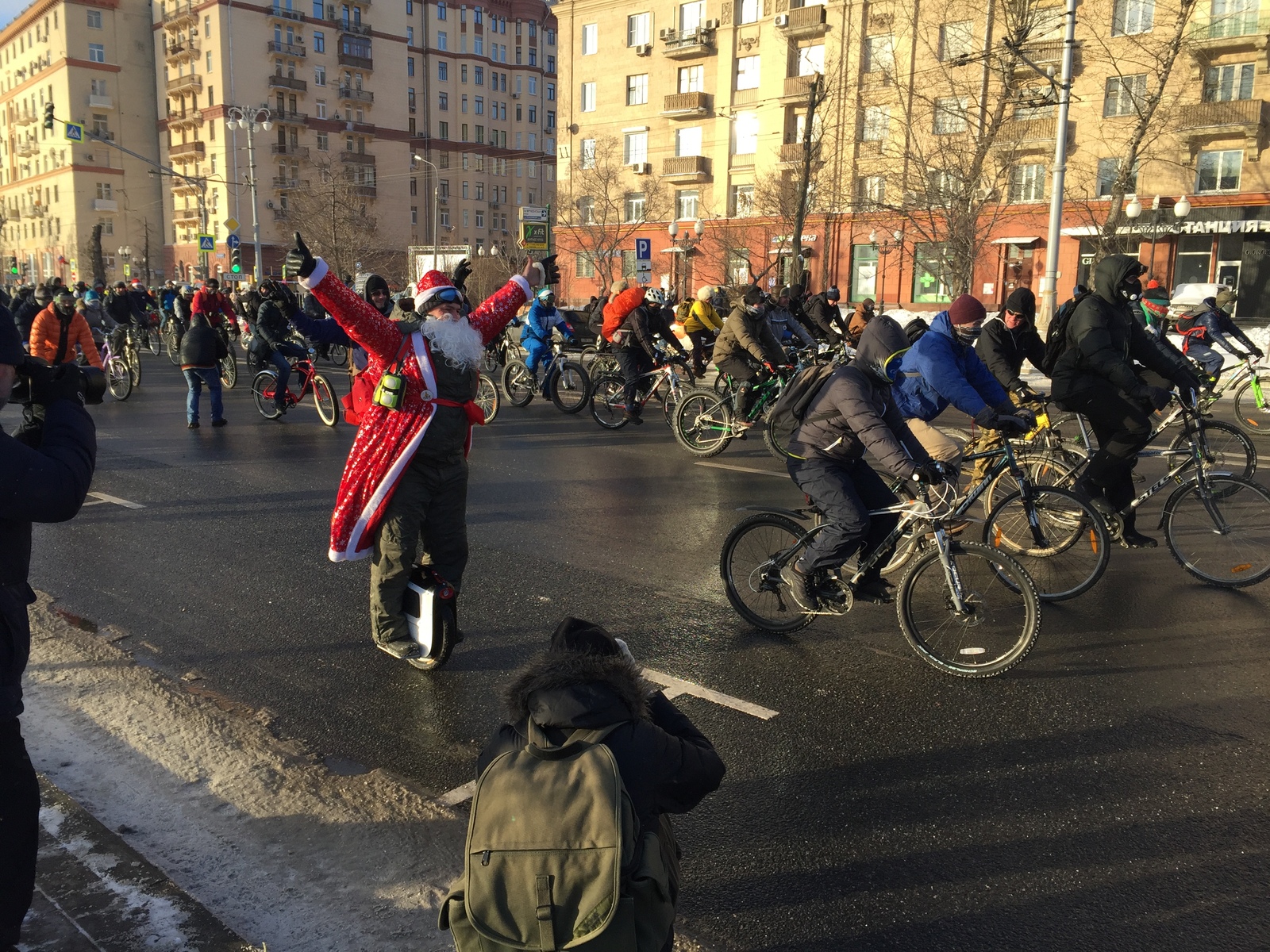 Зимний велопробег в Москве! | Пикабу