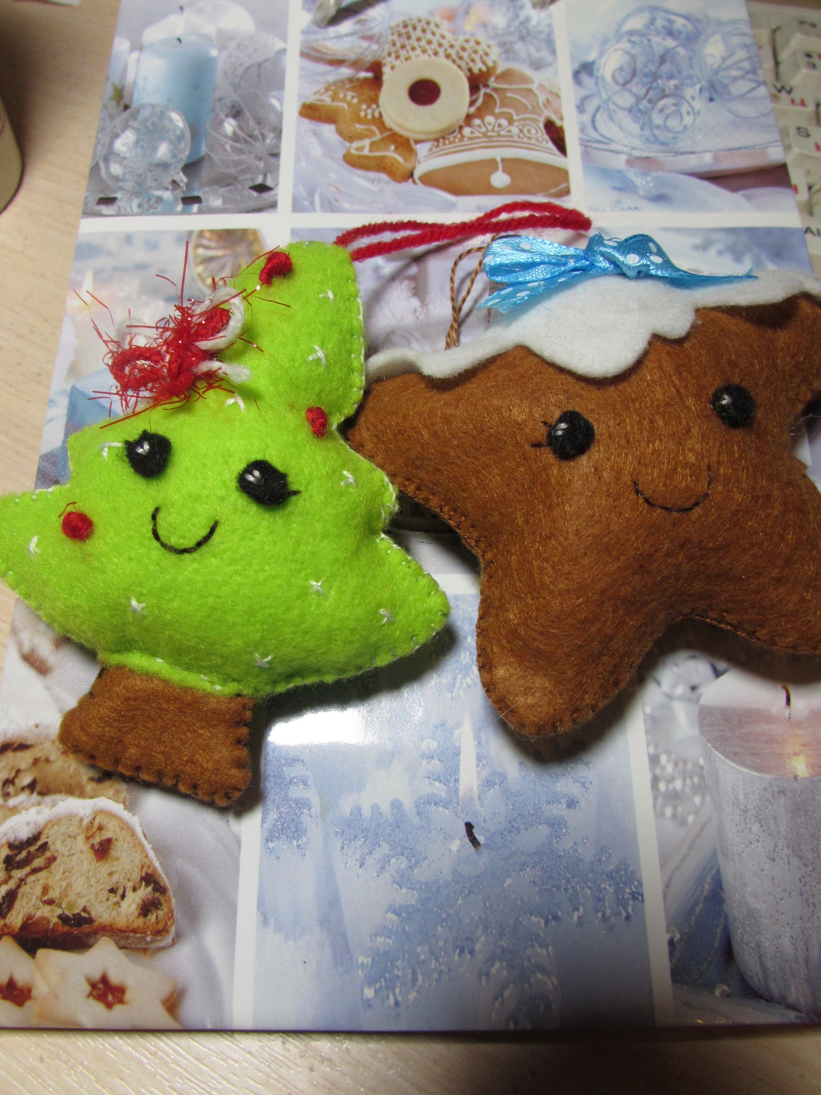 Cooking from felt!) - My, Felt, Sewing, Rukozhop, Christmas trees, , I myself, Longpost, Cookies