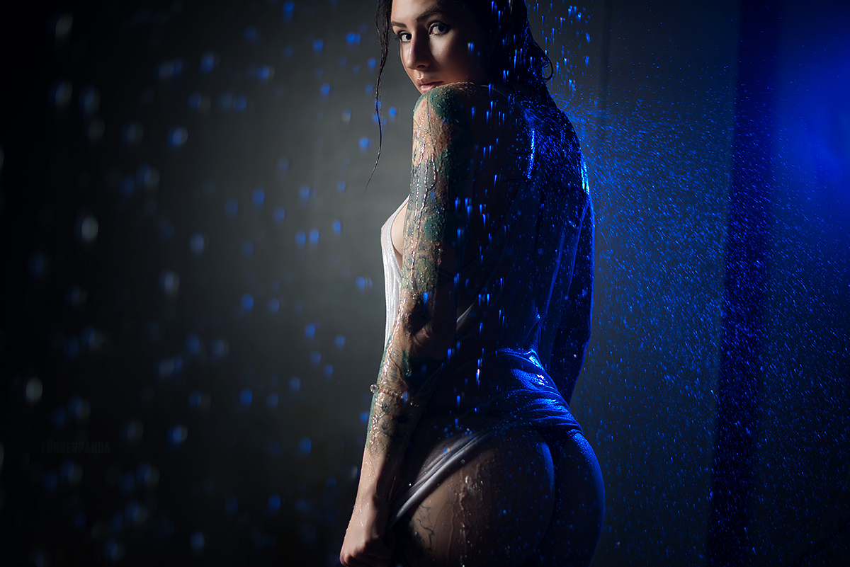 Anastasia. Part 1 - NSFW, My, Tattoo, The photo, Water, Girls, Russia, , Nikon