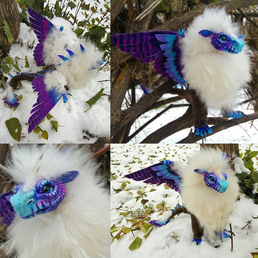 The process of creating the Northern Night Dragon. - My, , , The Dragon, Handmade, Toys, , Longpost