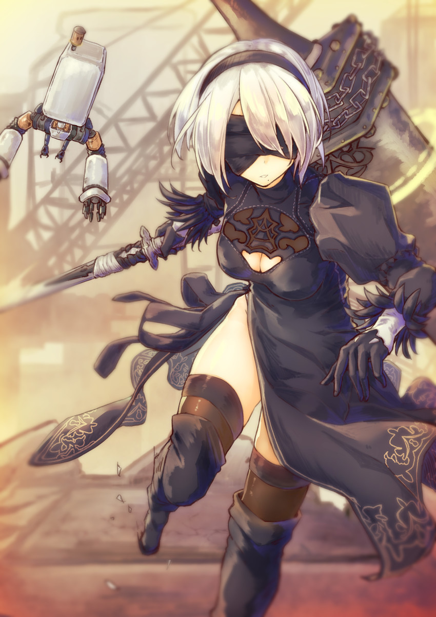 Anime Art - Anime, Anime art, Not anime, NIER Automata, Yorha unit No 2 type B, Games