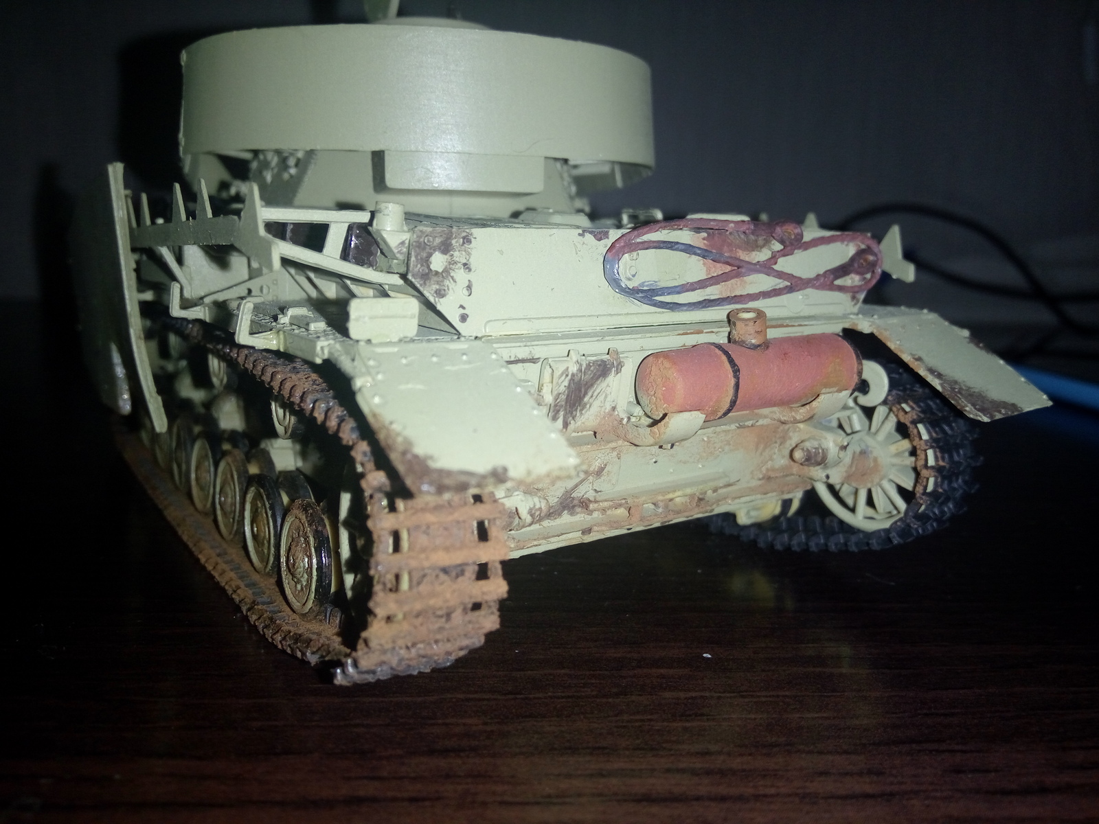 Dirty Pazik (Panzer IV Ausf.H) - My, Stand modeling, Tanks, Longpost