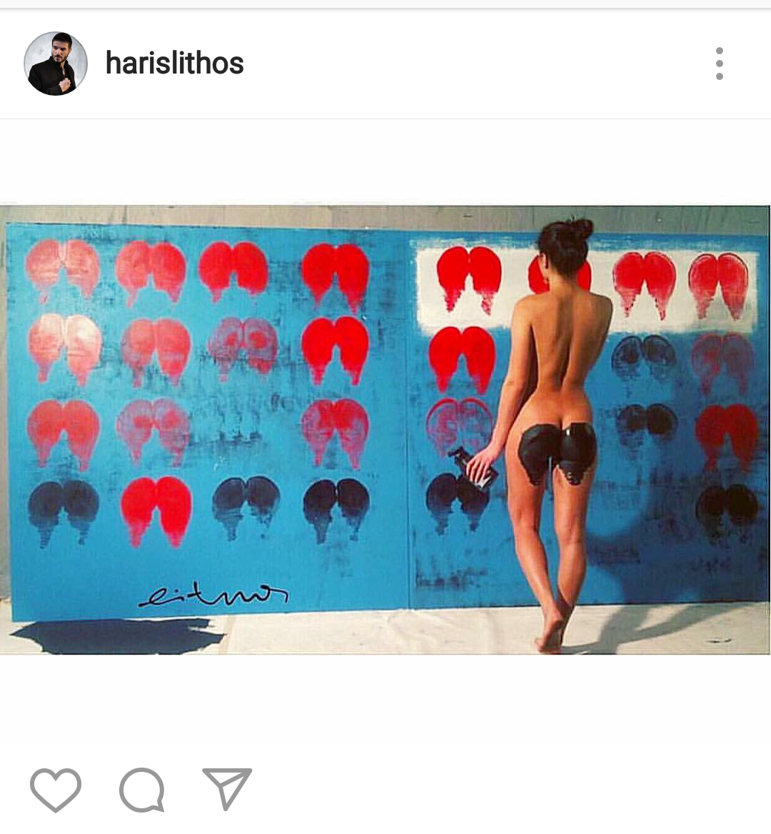 The reverse side of art - Artist, Modern Art, Booty, Girls, Not strawberry, Longpost
