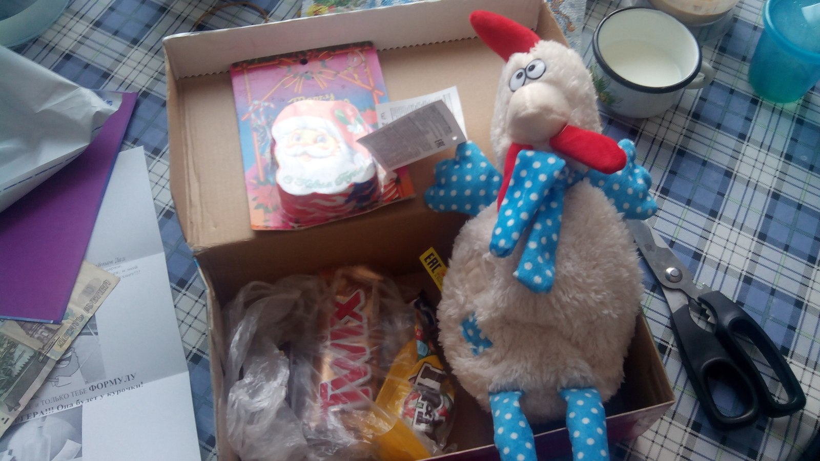 Got my gift (finally) - My, Gift exchange, New Year, Package, Post office, Secret Santa, Longpost