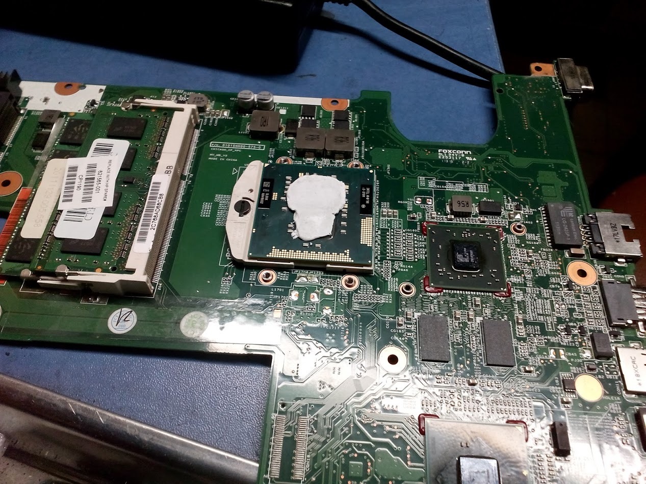 Service center days... - My, Thermal paste, Sealant, Notebook, Computer Repair