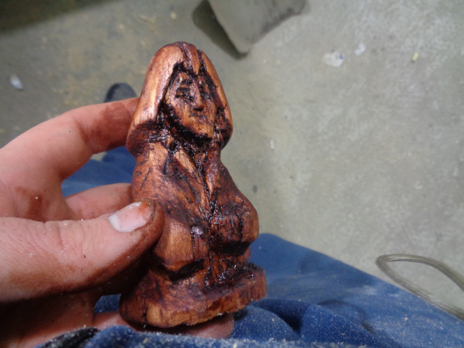 Wooden figurine or who are you without your CNC machine? - NSFW, My, Woodworking, Assassin, Longpost