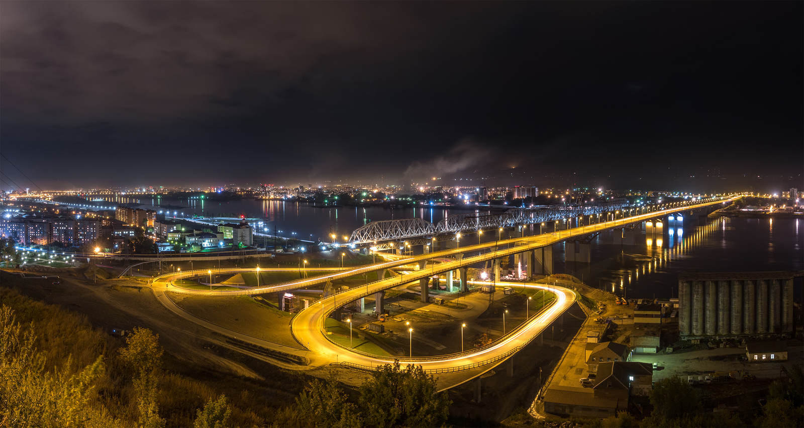 Fourth Bridge, Krasnoyarsk - My, Russia, Krasnoyarsk, Landscape, Photo, Town