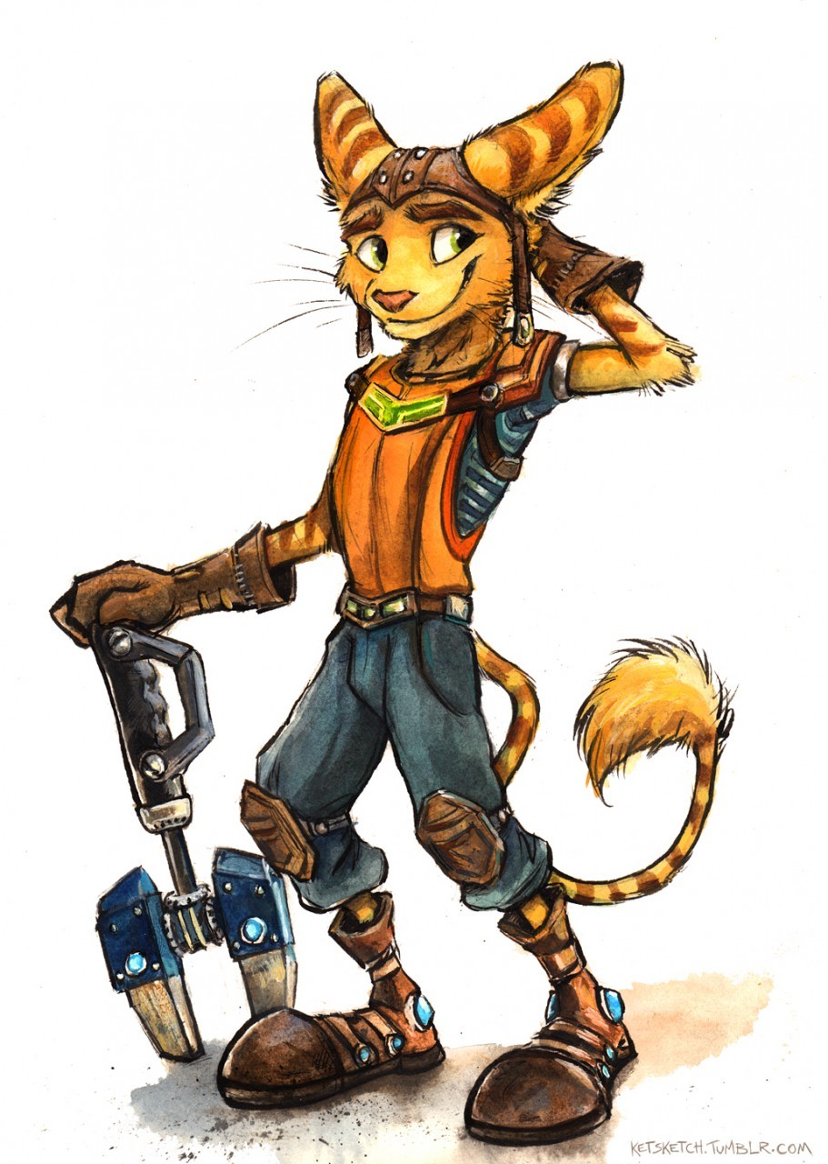 Ratchet - Ratchet and clank, Furry, Art, Kenket