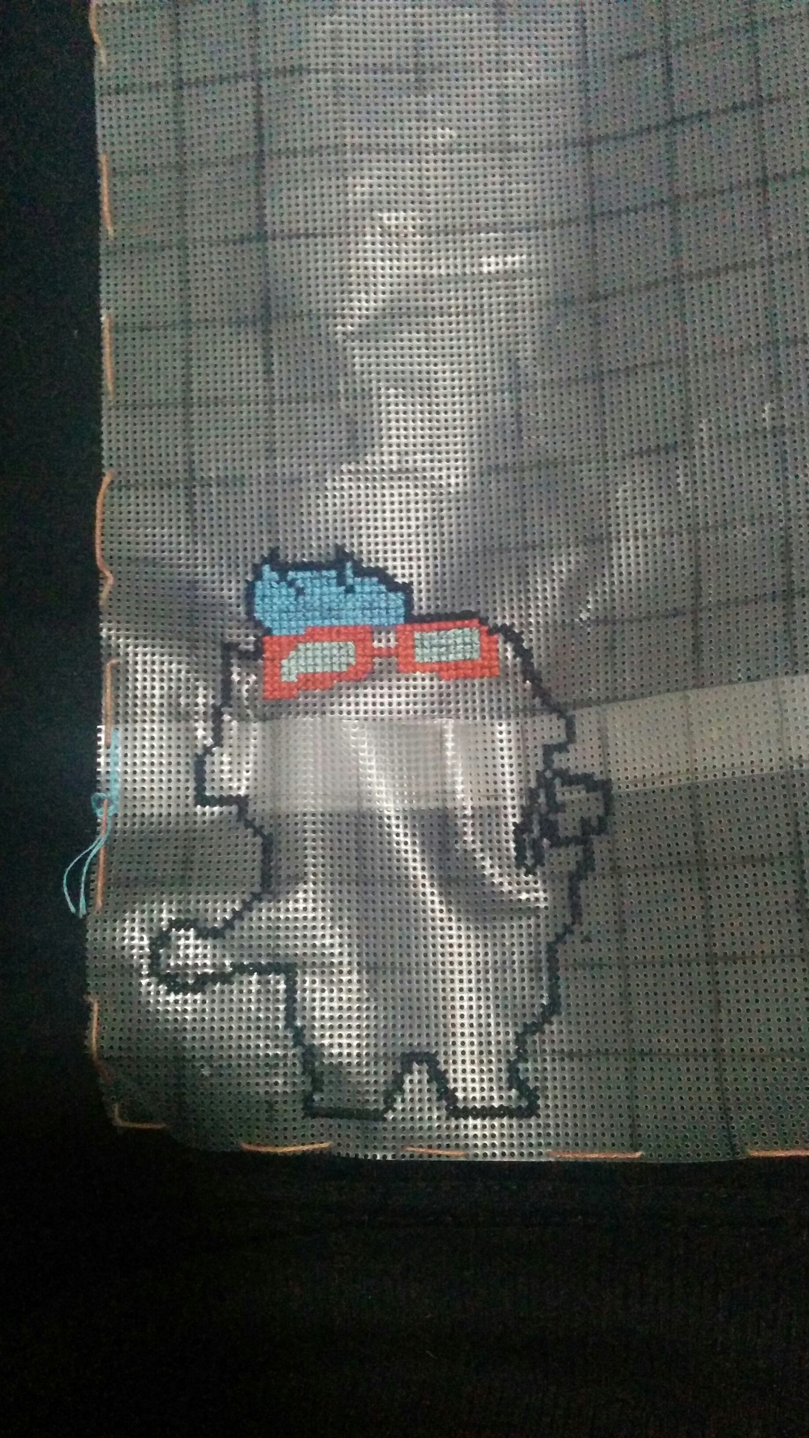 Embroidery within the framework of the Friday mine) - My, Cross-stitch, My, Friday tag is mine, League of legends, cat, Longpost