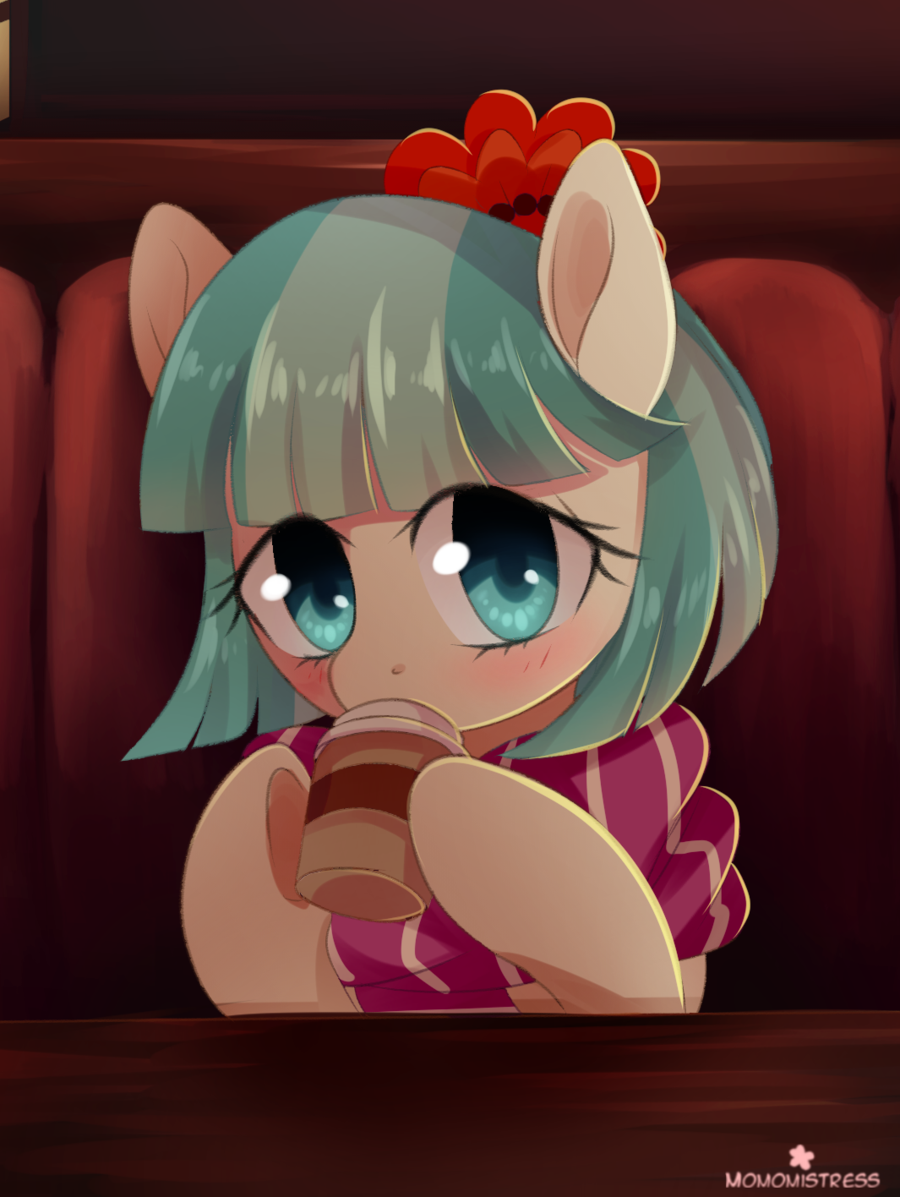 Mmm, coffee - My little pony, Coco pommel, , , Coffee