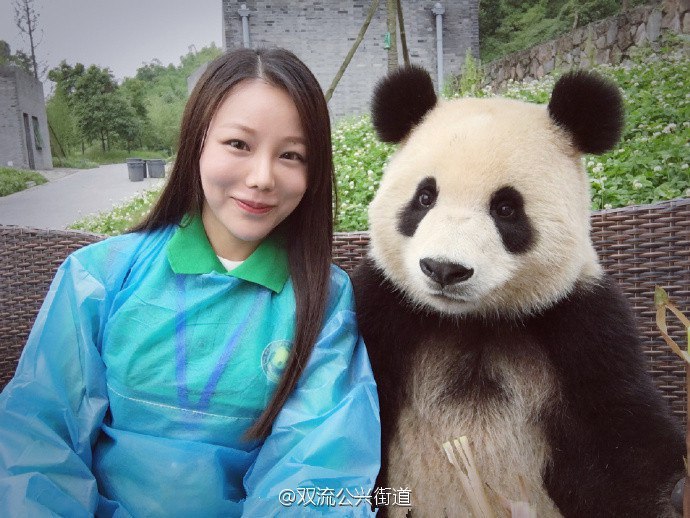 Selfie with panda - Selfie, Panda, Photo, Images, Interesting, Animals, Longpost