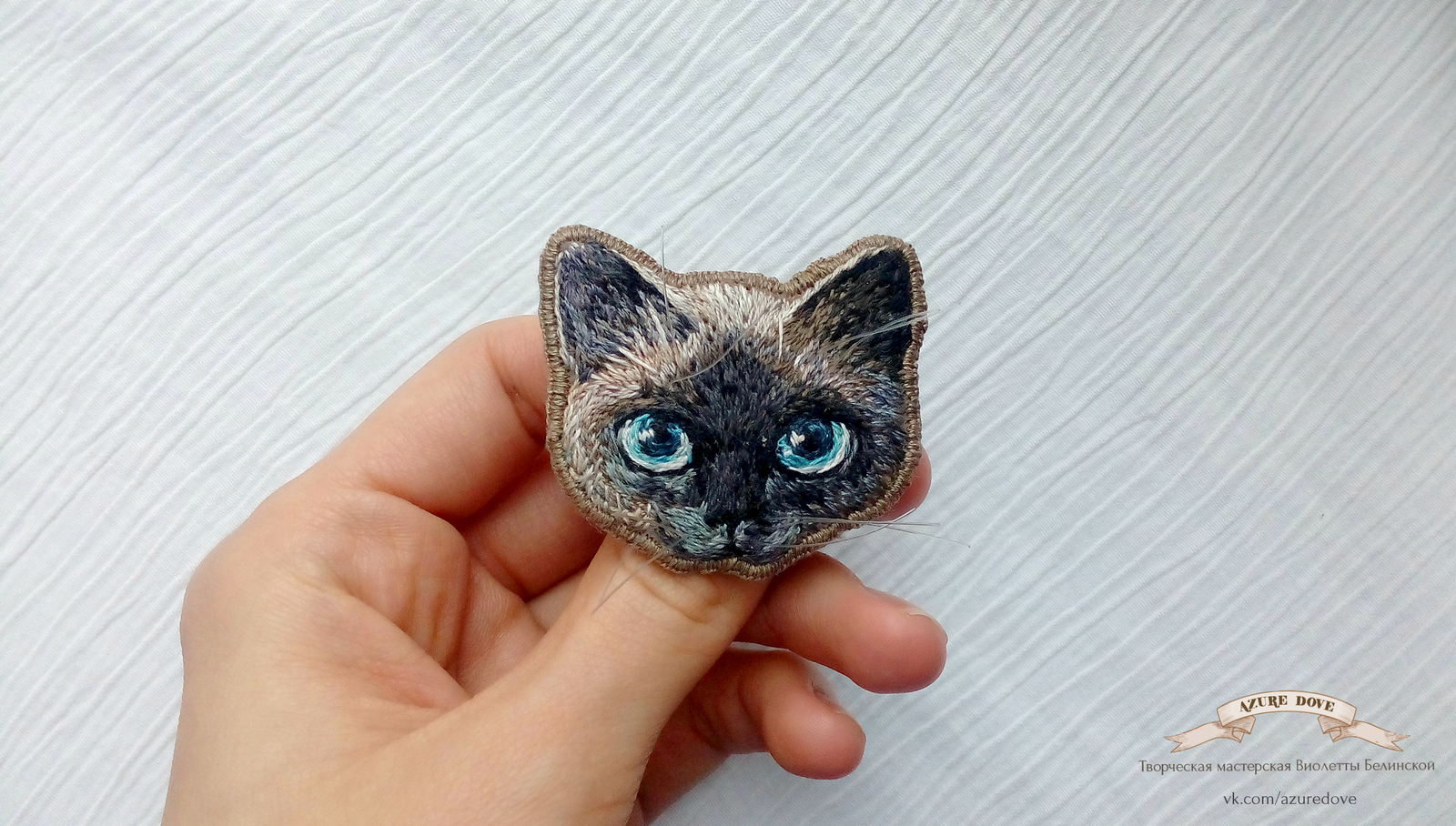 Brooches with hand embroidery from Violetta Belinskaya, workshop Azure Dove, Togliatti. - My, Satin stitch embroidery, Embroidery, , Handmade, Longpost