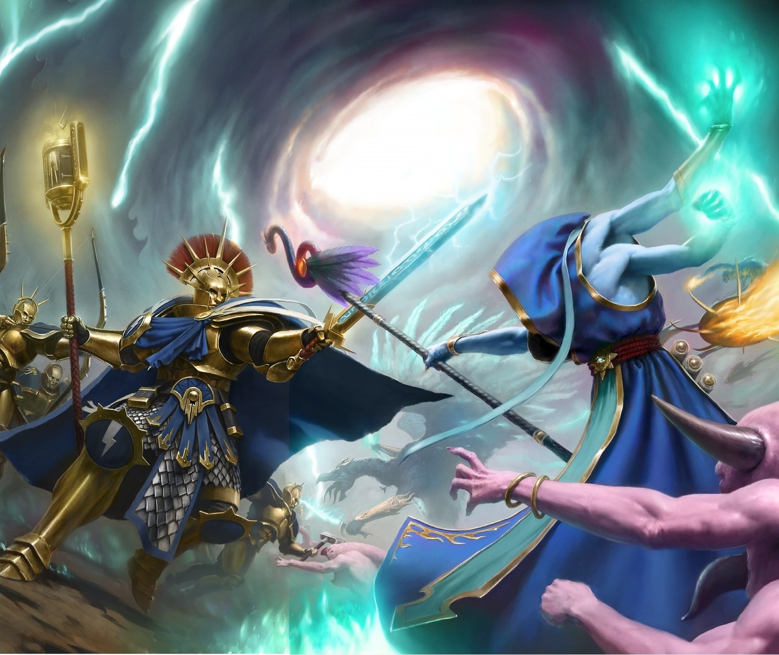 Look what a stick! - Warhammer: age of sigmar, Stormcast Eternals, Tzeentch, Art, Humor