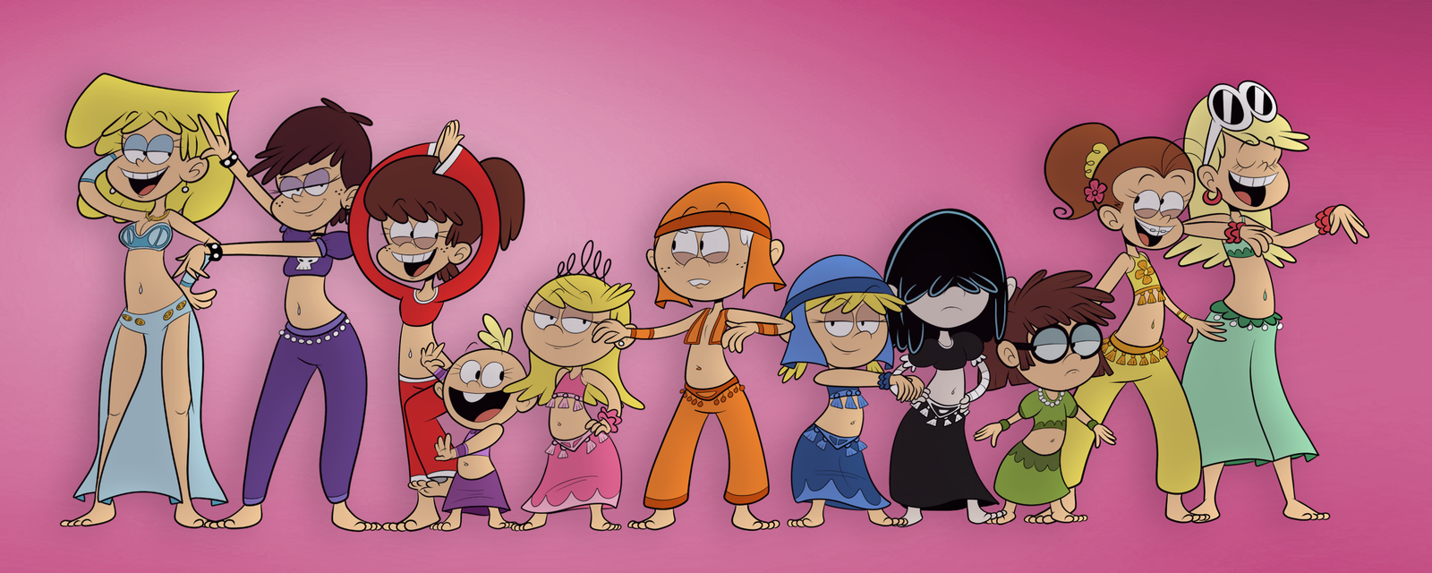 ELEVEN ROSES OF THE SERAL - My noisy house, , Harem, The loud House, Art, Sisters