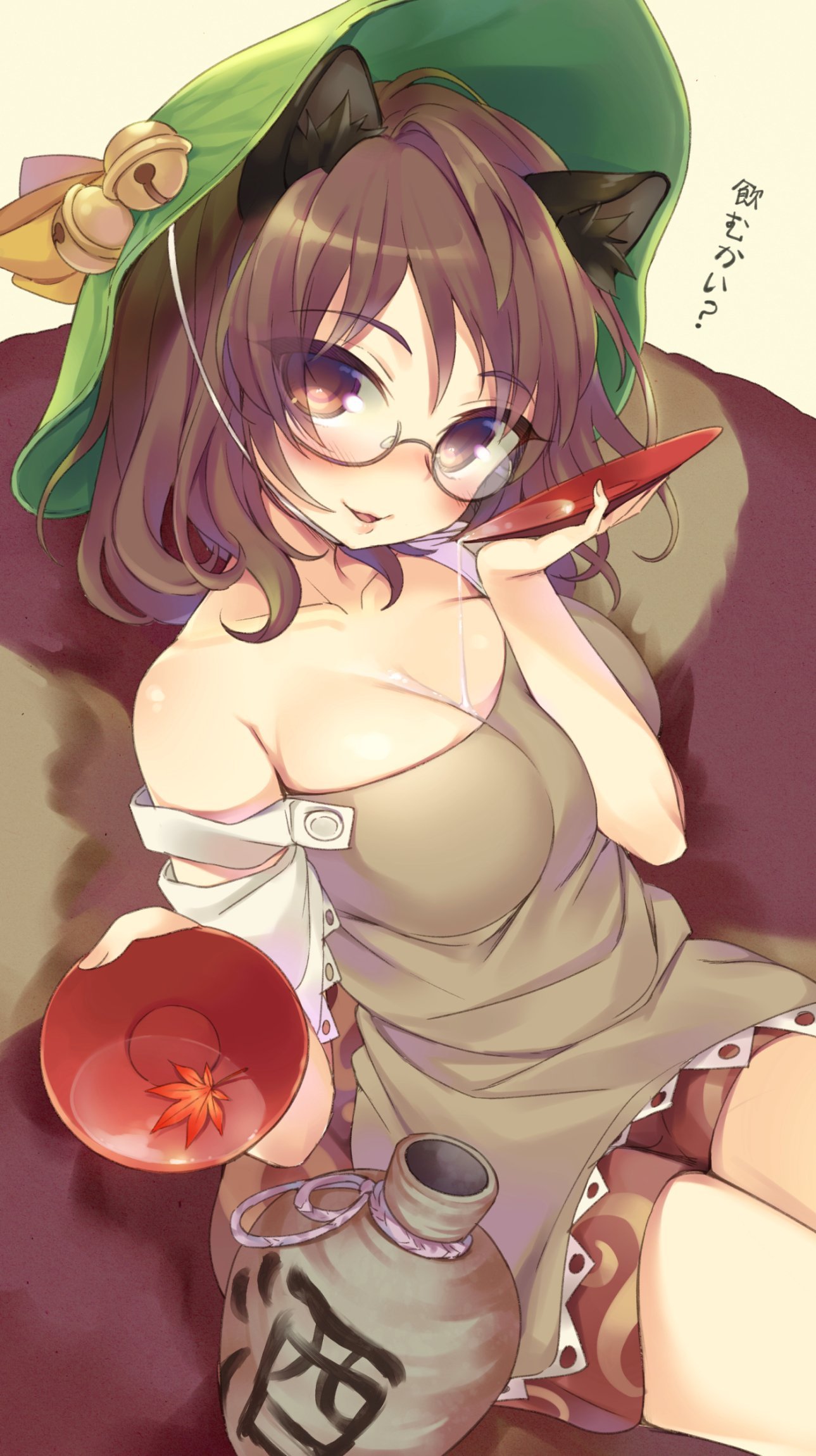 Want a drink? - Touhou, Anime Art, Аниме, Не аниме, Futatsuiwa Mamizou