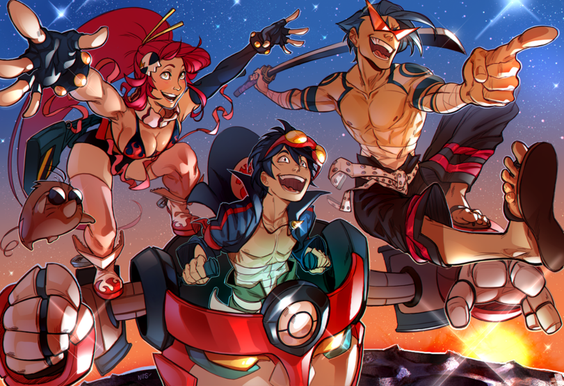 Gurren Lagann Compilation - Anime, Anime art, Gurren lagann, Longpost